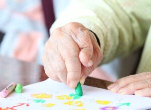 elder dementia hand